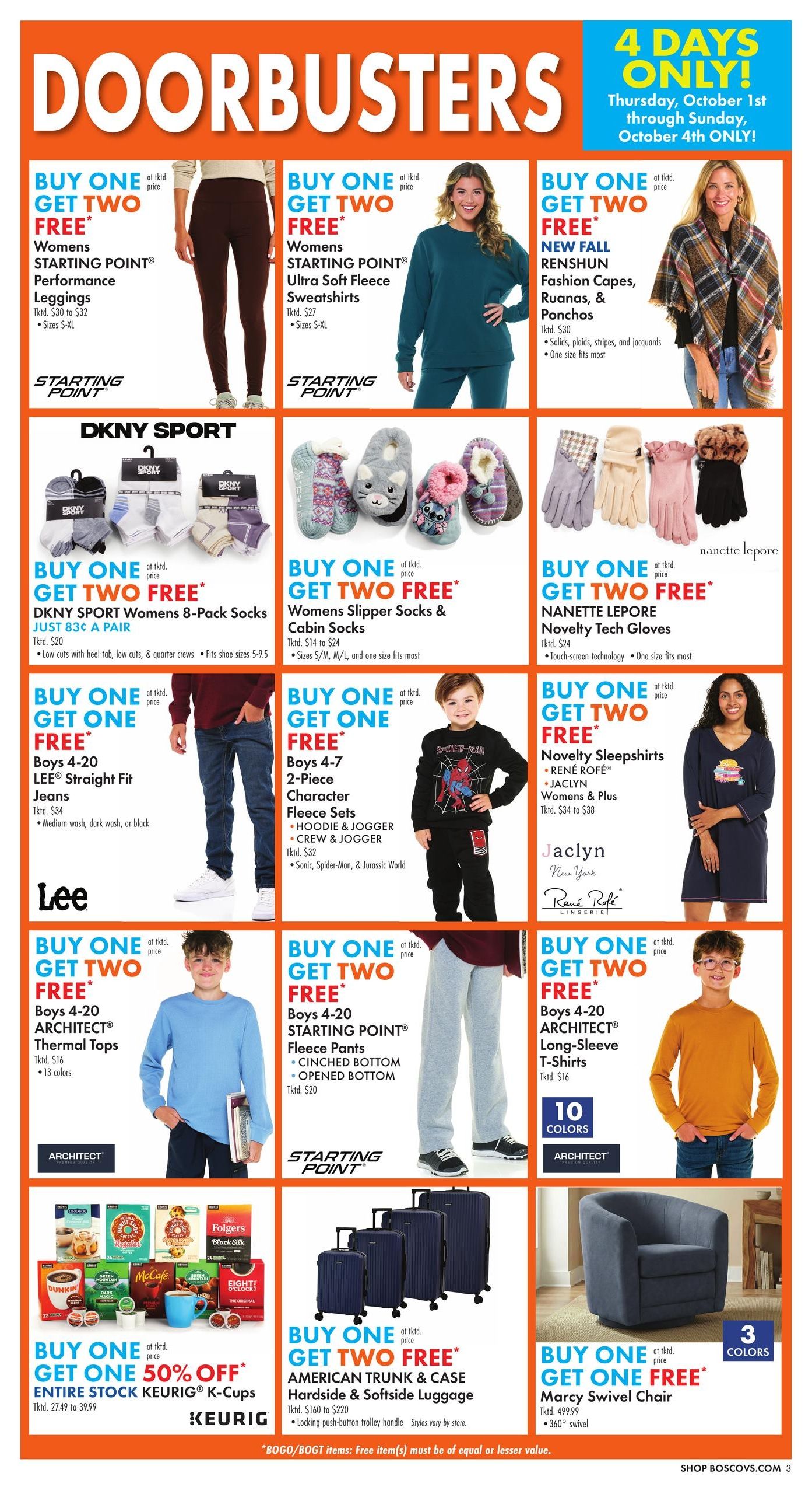 Boscov's (Dover Area, DE) Boscov’s Weekly Weekly Ad October 1 - 7, 2026