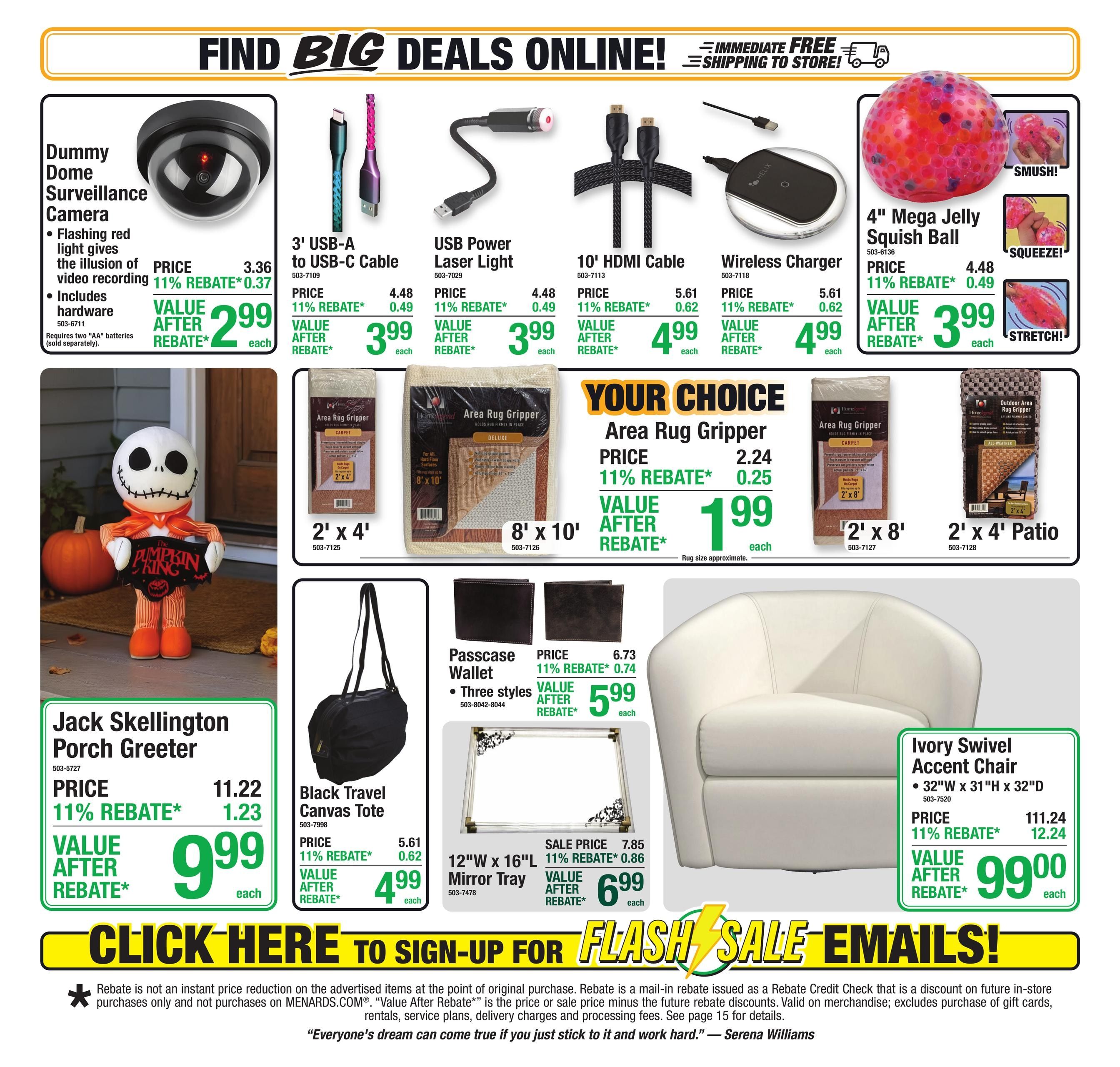 Menards (Cedar Falls Area, IA) 11% Rebate Sale Weekly Ad October 1 - 11, 2026