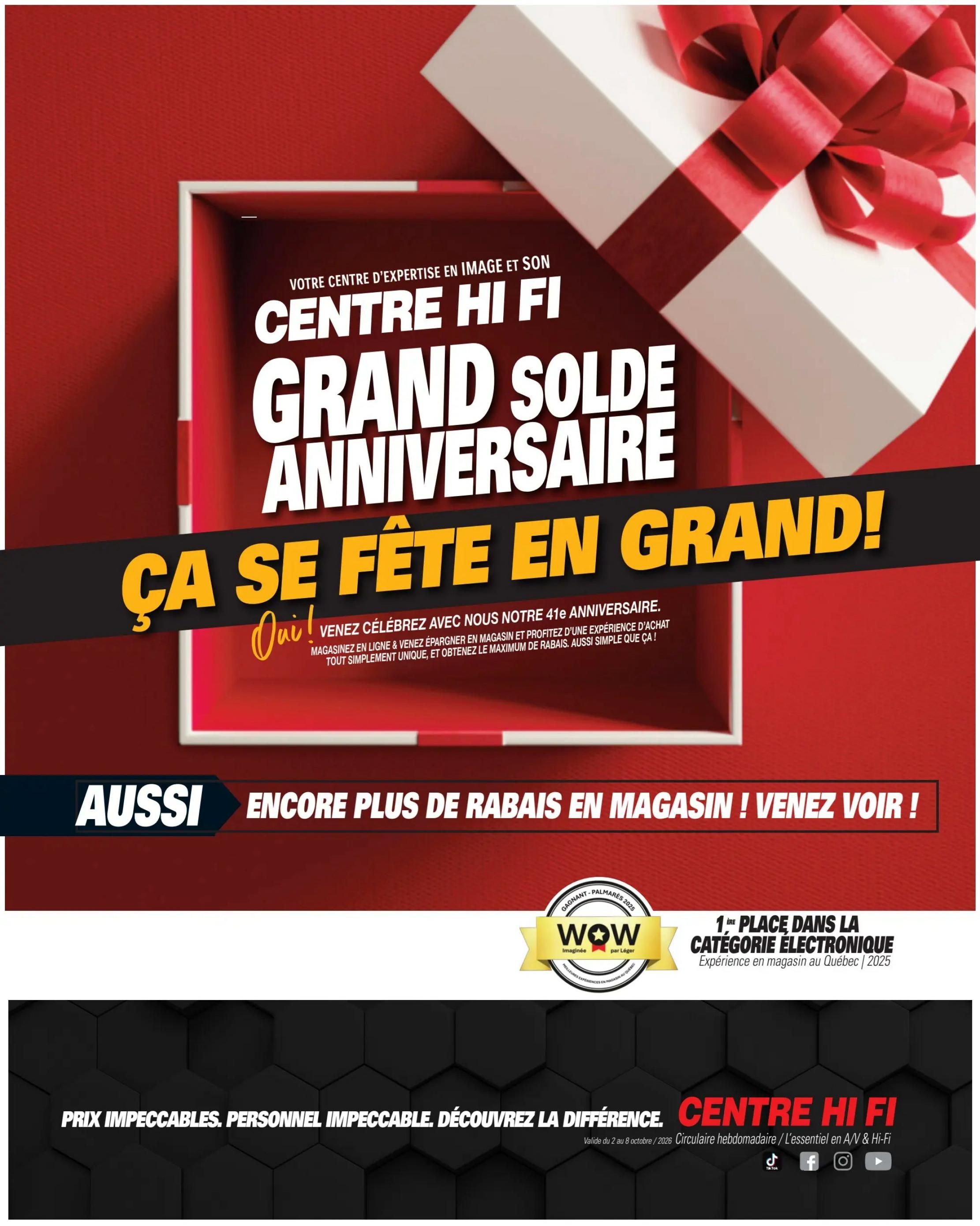 Centre Hi-Fi Flyer October 2 to 8