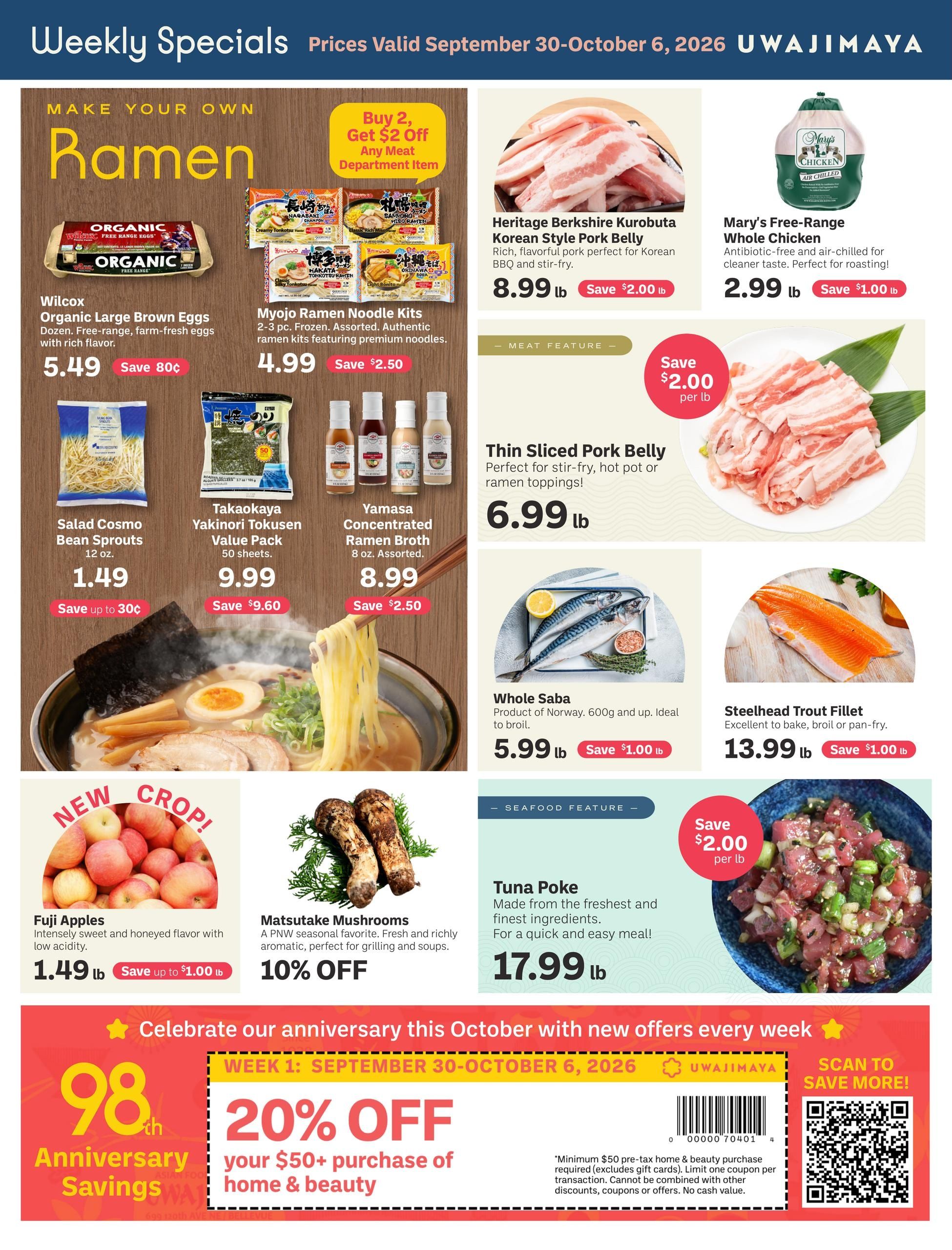Uwajimaya Weekly Ad September 30 - October 6, 2026