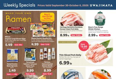 Uwajimaya Weekly Ad September 30 - October 6, 2026