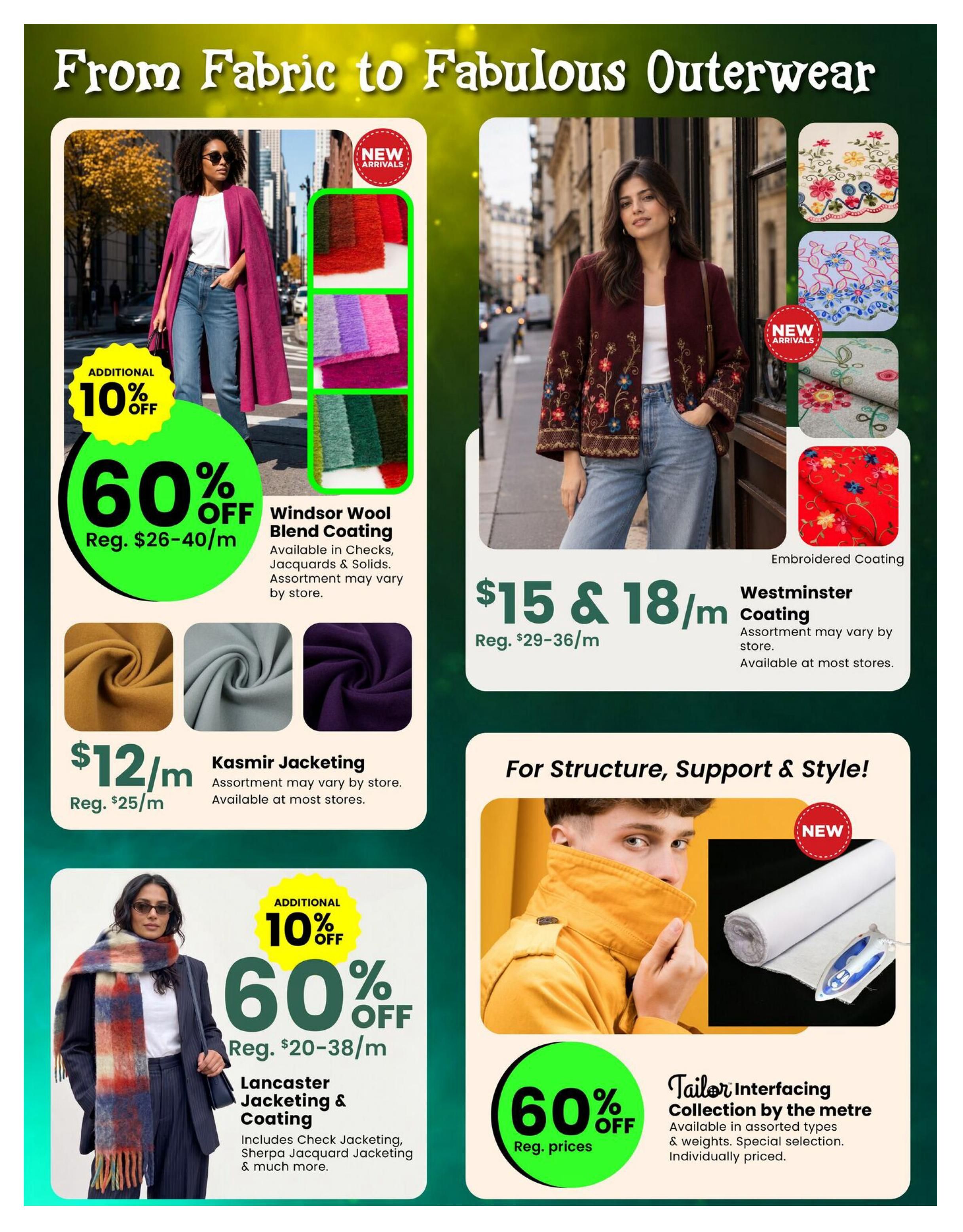 Fabricland (ON) Flyer October 1 to 31