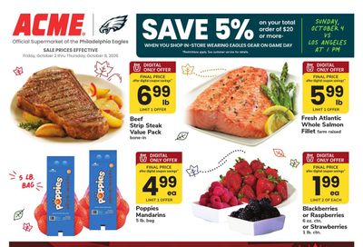 Acme Markets (Dover Area, DE) Weekly Ad October 2 - 8, 2026