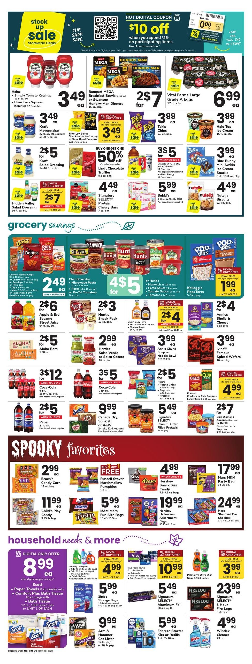 Acme Markets (Lakewood Area, NJ) Weekly Ad October 2 - 8, 2026