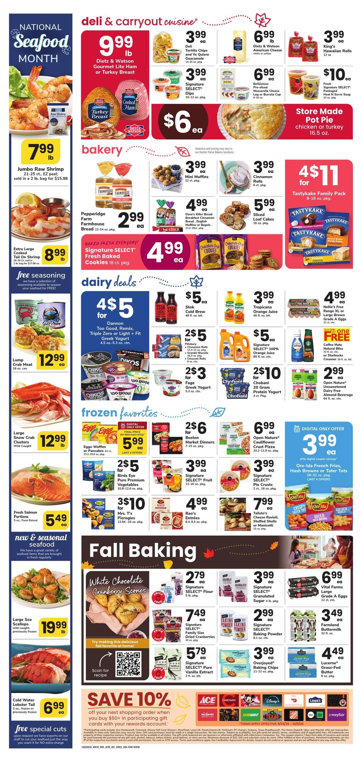 Acme Markets (Millbrook Area, NY) Weekly Ad October 2 - 8, 2026