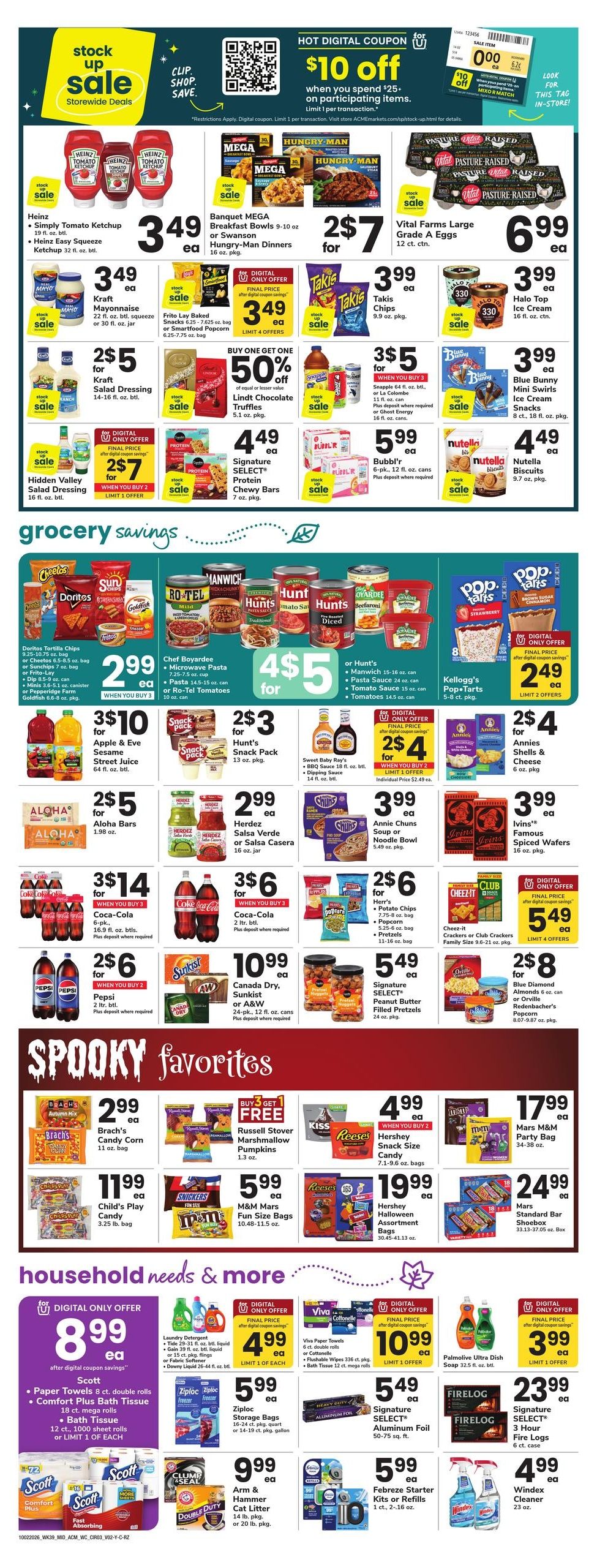 Acme Markets (Millbrook Area, NY) Weekly Ad October 2 - 8, 2026