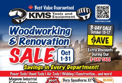 KMS Tools and Equipment Flyer October 1 to 31