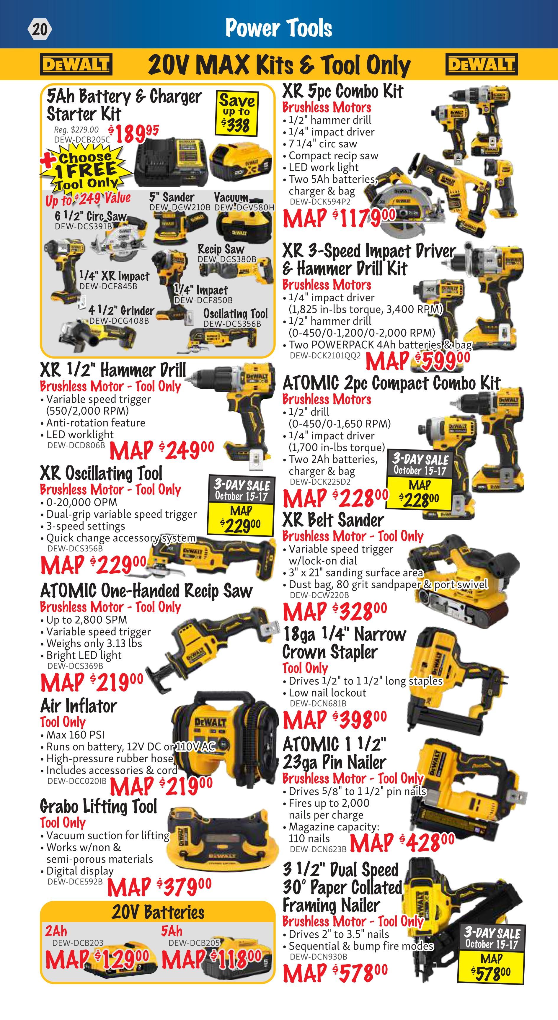 KMS Tools and Equipment Flyer October 1 to 31