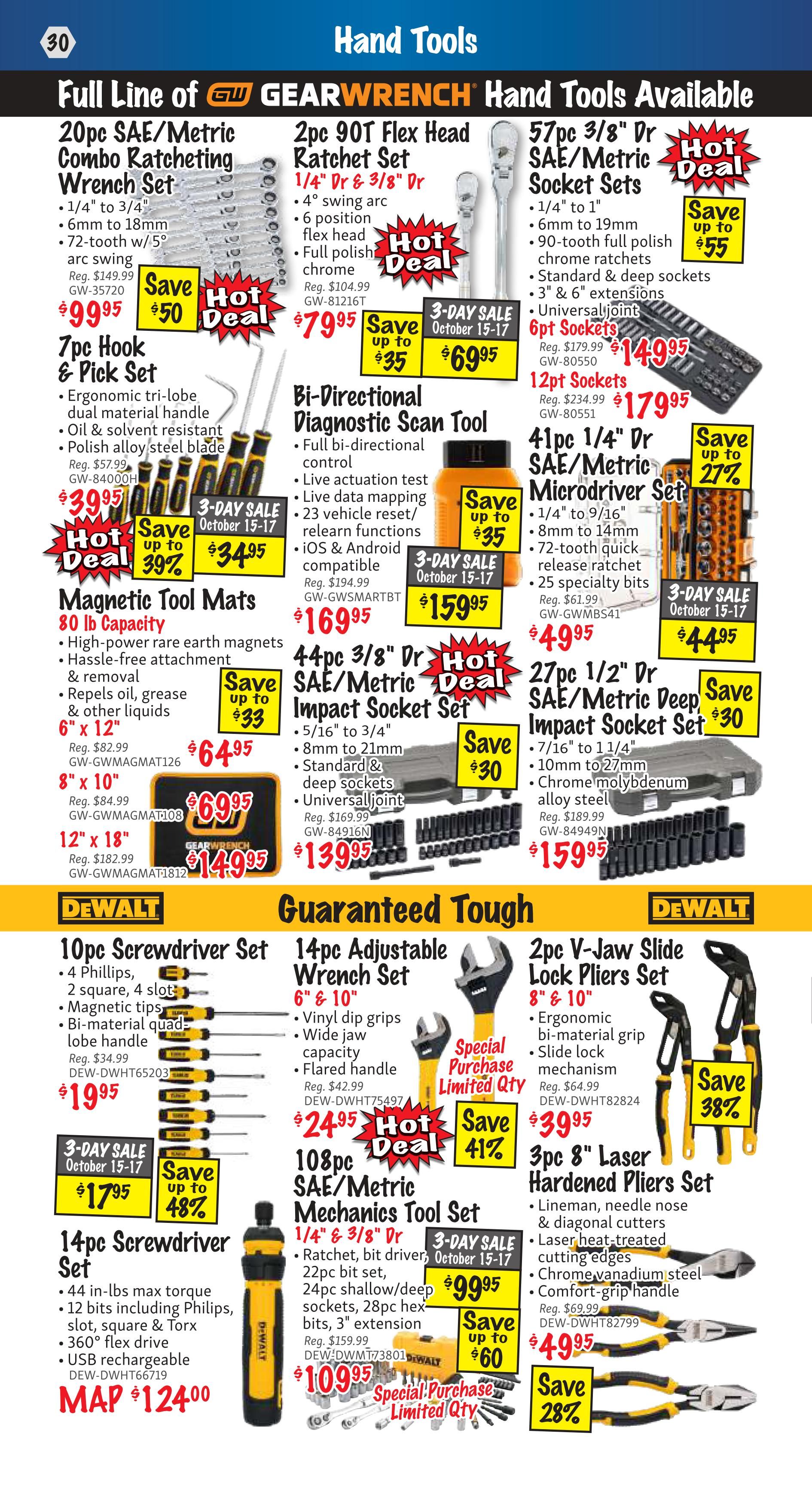 KMS Tools and Equipment Flyer October 1 to 31