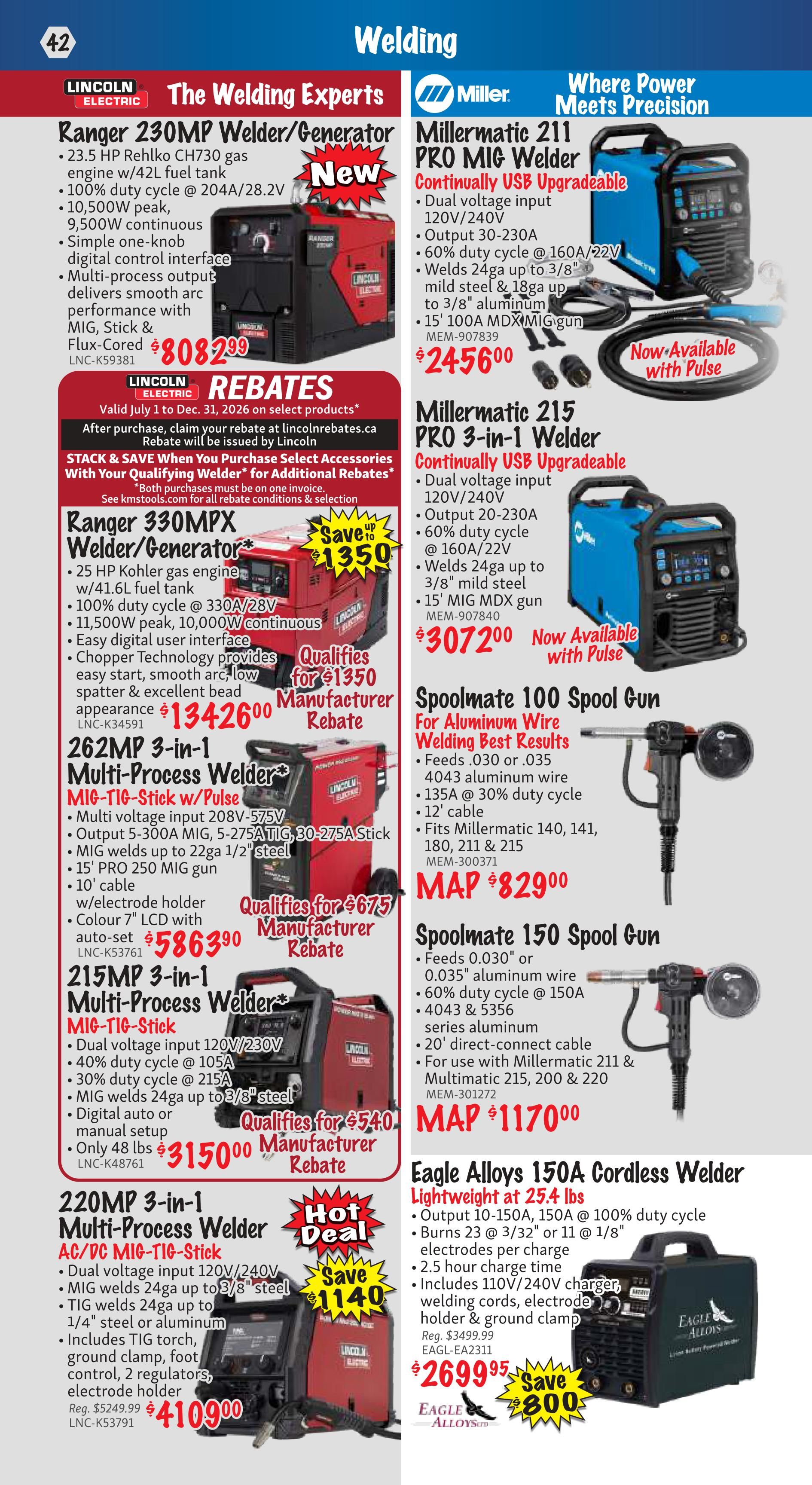 KMS Tools and Equipment Flyer October 1 to 31