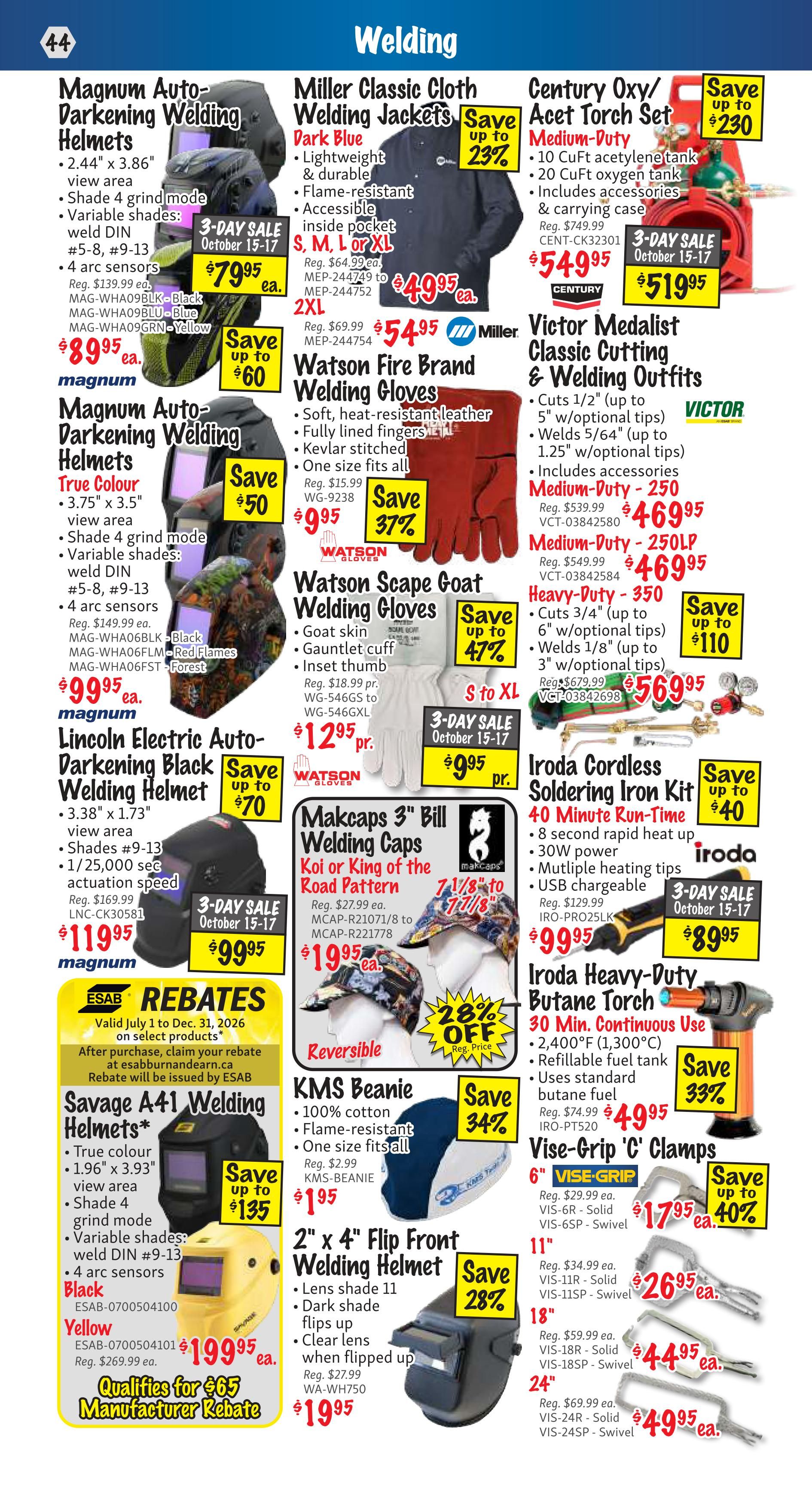 KMS Tools and Equipment Flyer October 1 to 31