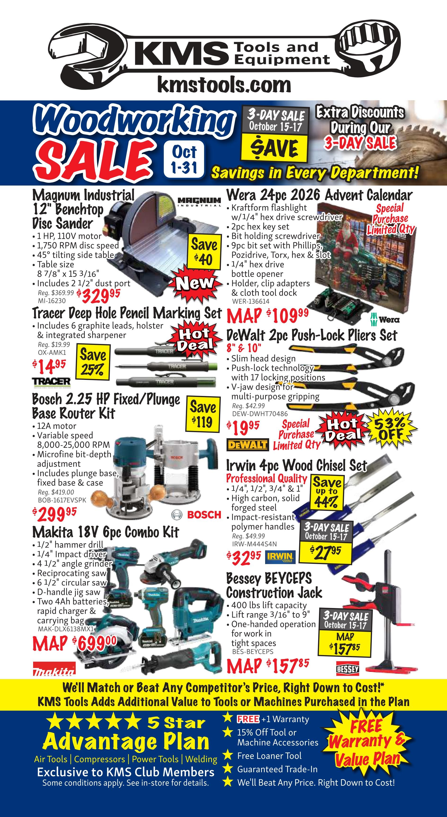 KMS Tools and Equipment Flyer October 1 to 31