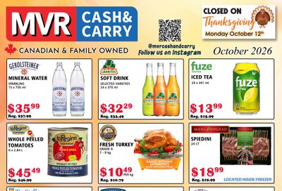 MVR Cash and Carry Flyer October 1 to 31