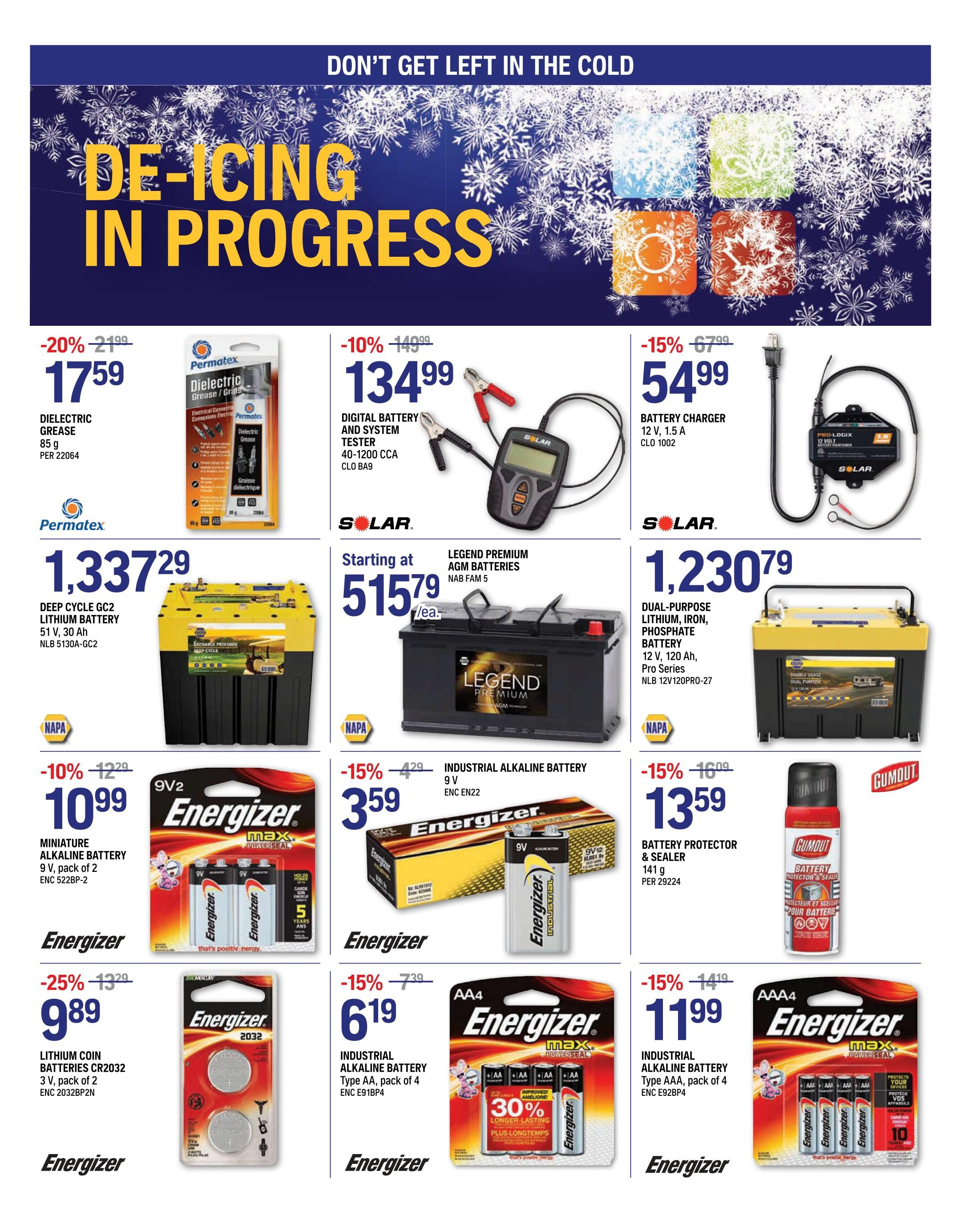 NAPA Auto Parts Flyer October 1 to 31