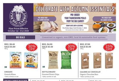The Big Carrot Flyer October 1 to 31