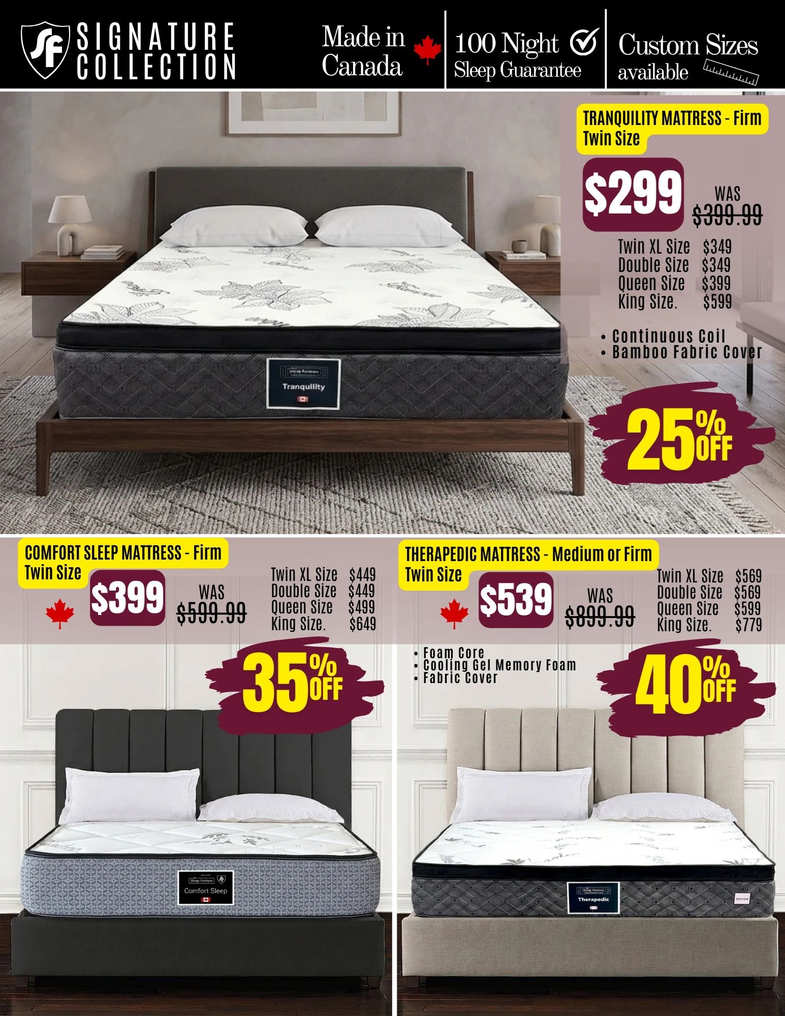 The Sleep Factory Flyer October 1 to November 5