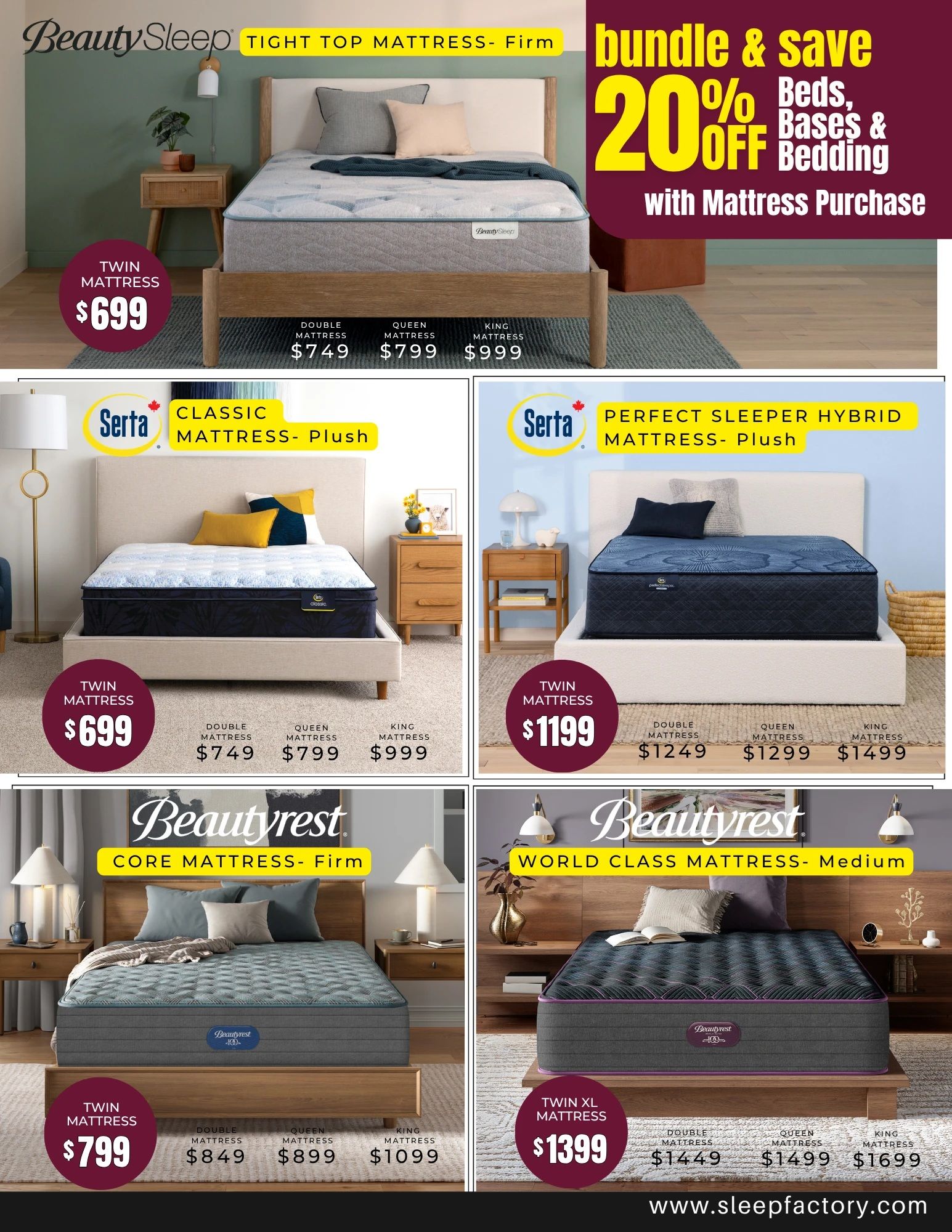 The Sleep Factory Flyer October 1 to November 5