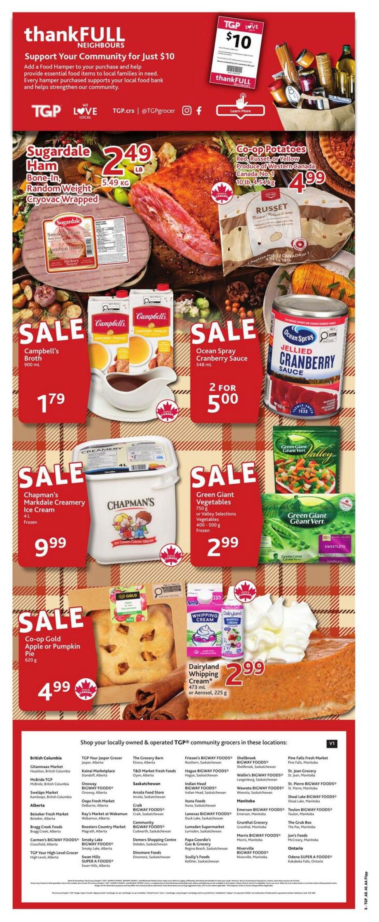 TGP The Grocery People Flyer October 1 to 7