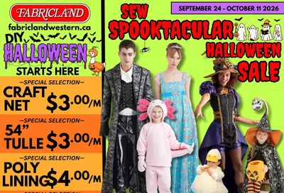 Fabricland (St. Catharines, Welland) Flyer September 24 to October 11