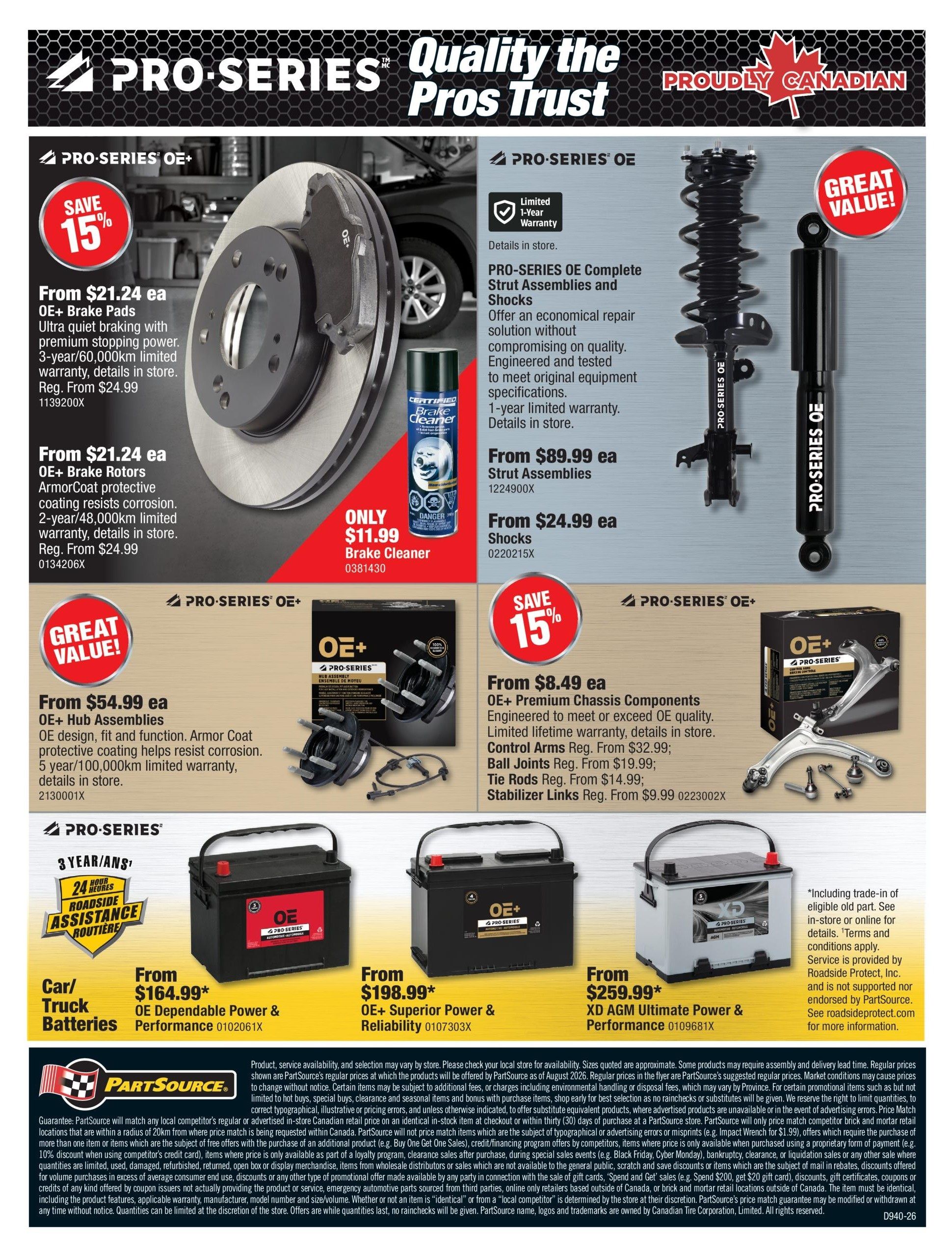 PartSource Flyer October 2 to 14