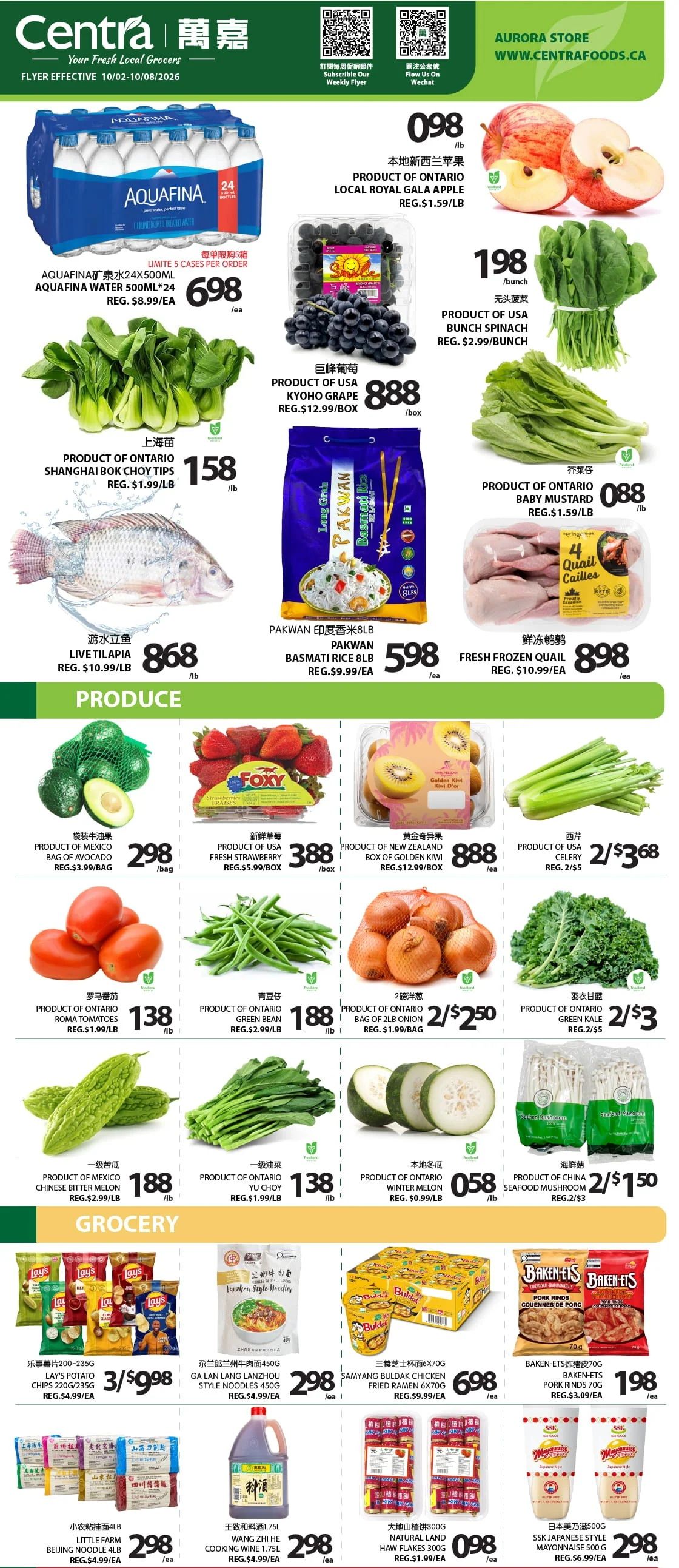 Centra Foods (Aurora) Flyer October 2 to 8