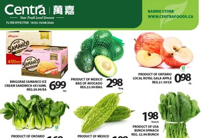 Centra Foods (Barrie) Flyer October 2 to 8