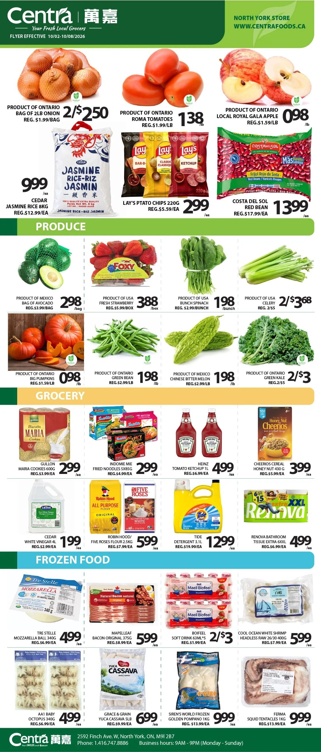 Centra Foods (North York) Flyer October 2 to 8