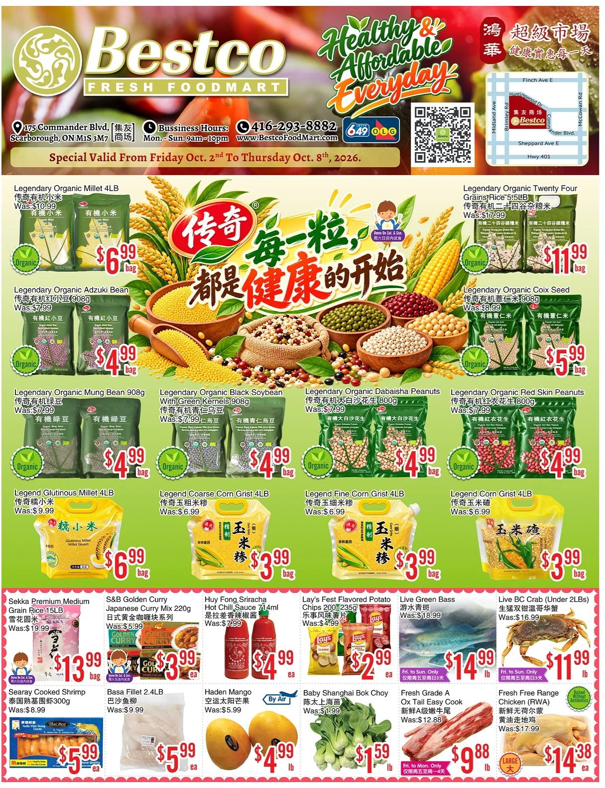 BestCo Food Mart (Scarborough) Flyer October 2 to 8