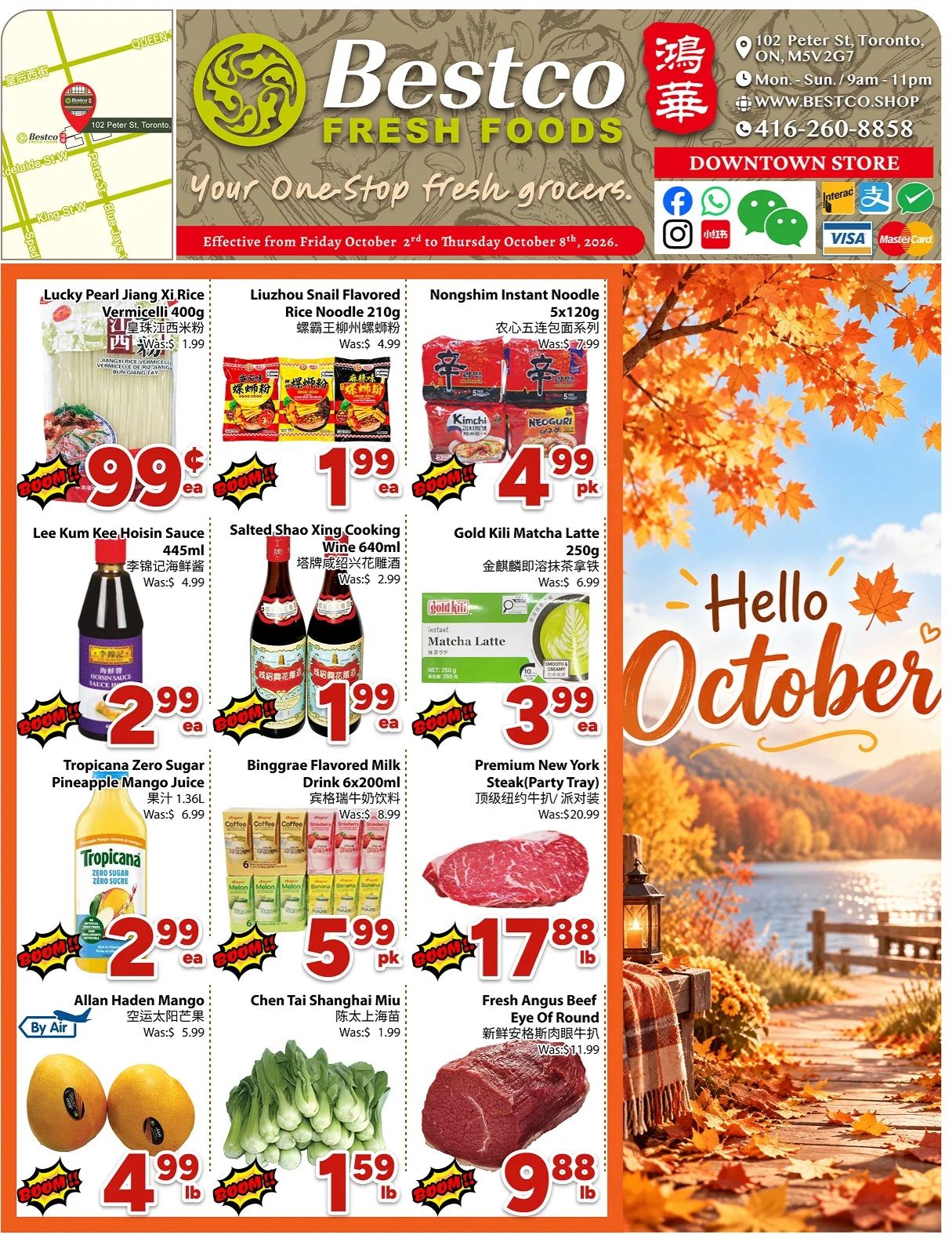 BestCo Food Mart (Downtown Toronto) Flyer October 2 to 8