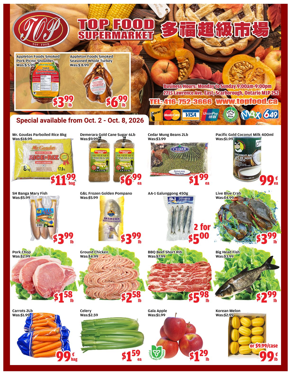 Top Food Supermarket Flyer October 2 to 8