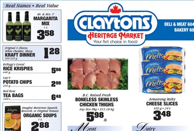 Claytons Heritage Market Flyer July 10 to 16