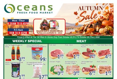 Oceans Fresh Food Market (Brampton) Flyer October 2 to 8