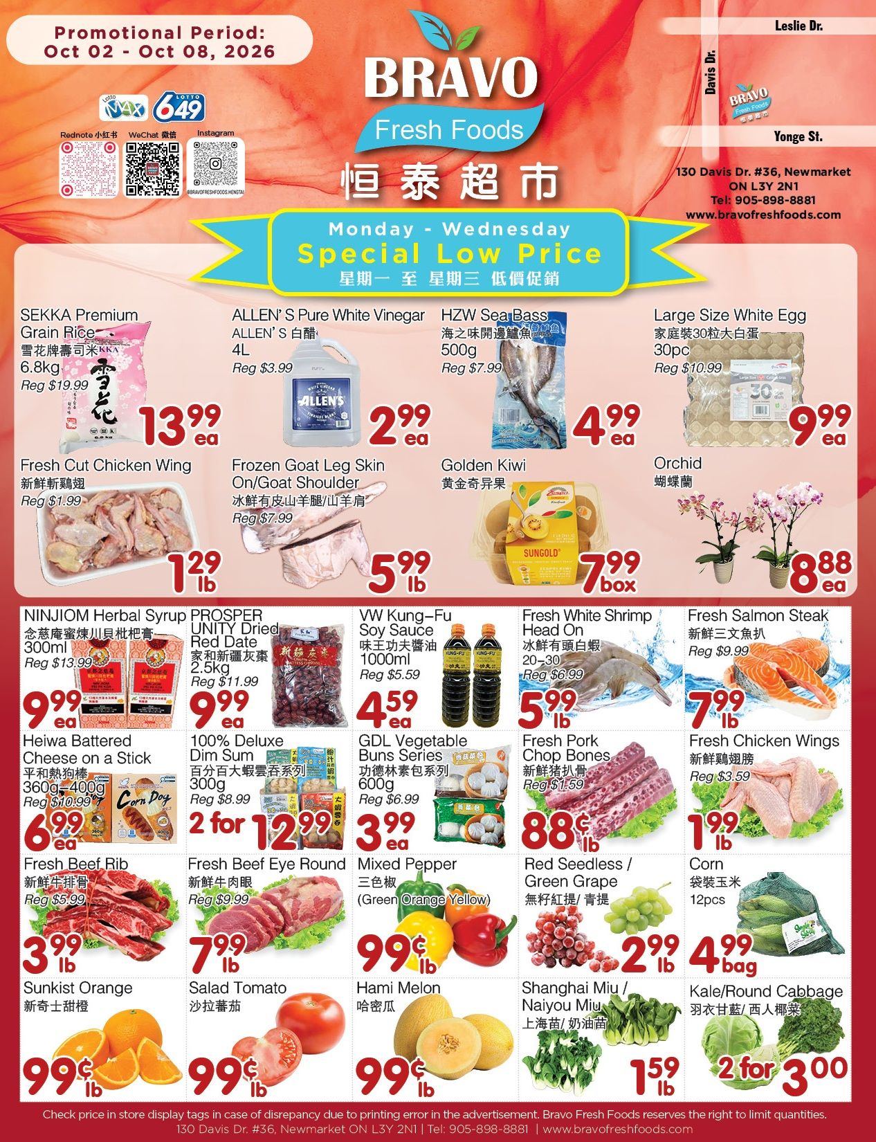 Bravo Fresh Foods Flyer October 2 to 8