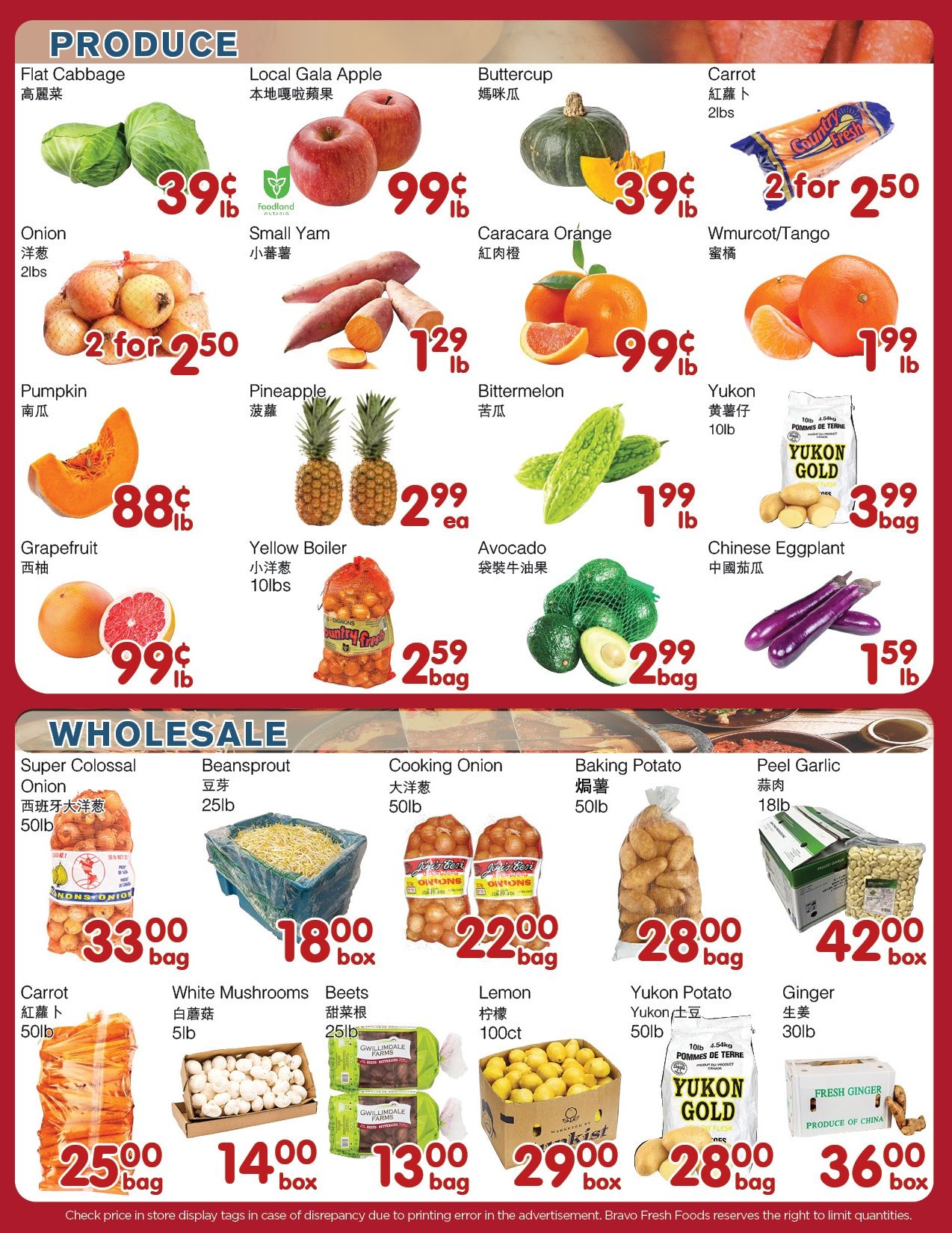 Bravo Fresh Foods Flyer October 2 to 8