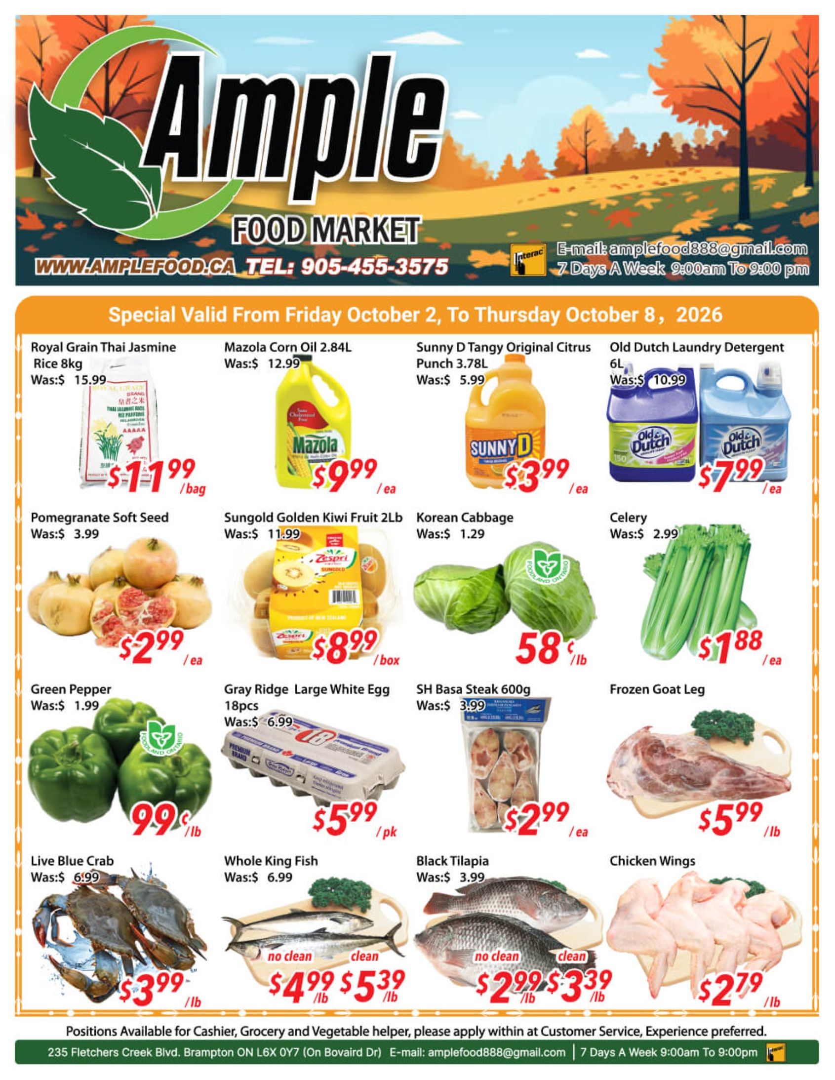 Ample Food Market (Brampton) Flyer October 2 to 8