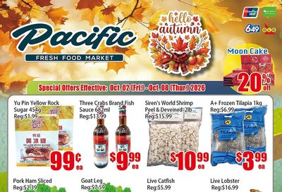 Pacific Fresh Food Market (North York) Flyer October 2 to 8