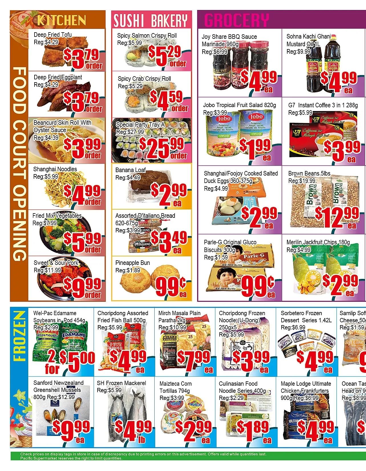 Pacific Fresh Food Market (Pickering) Flyer October 2 to 8