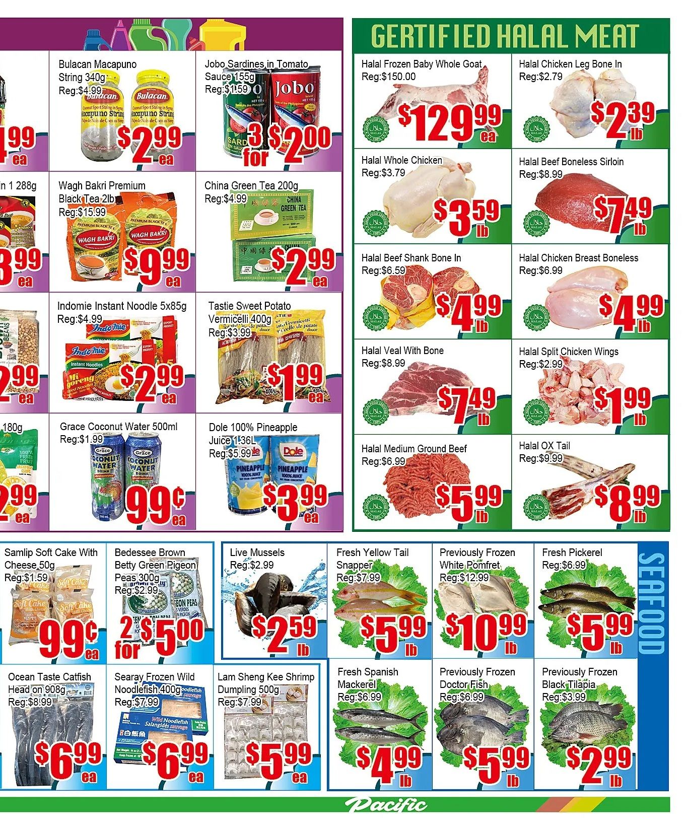 Pacific Fresh Food Market (Pickering) Flyer October 2 to 8