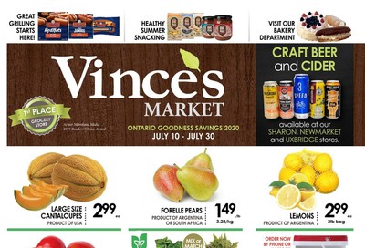 Vince's Market Flyer July 10 to 30