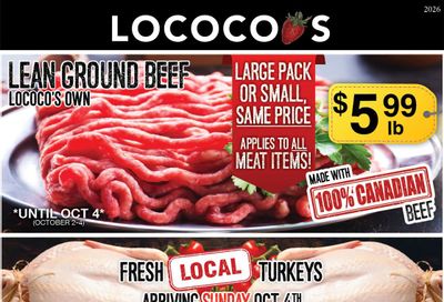 Lococo's Flyer October 2 to 8