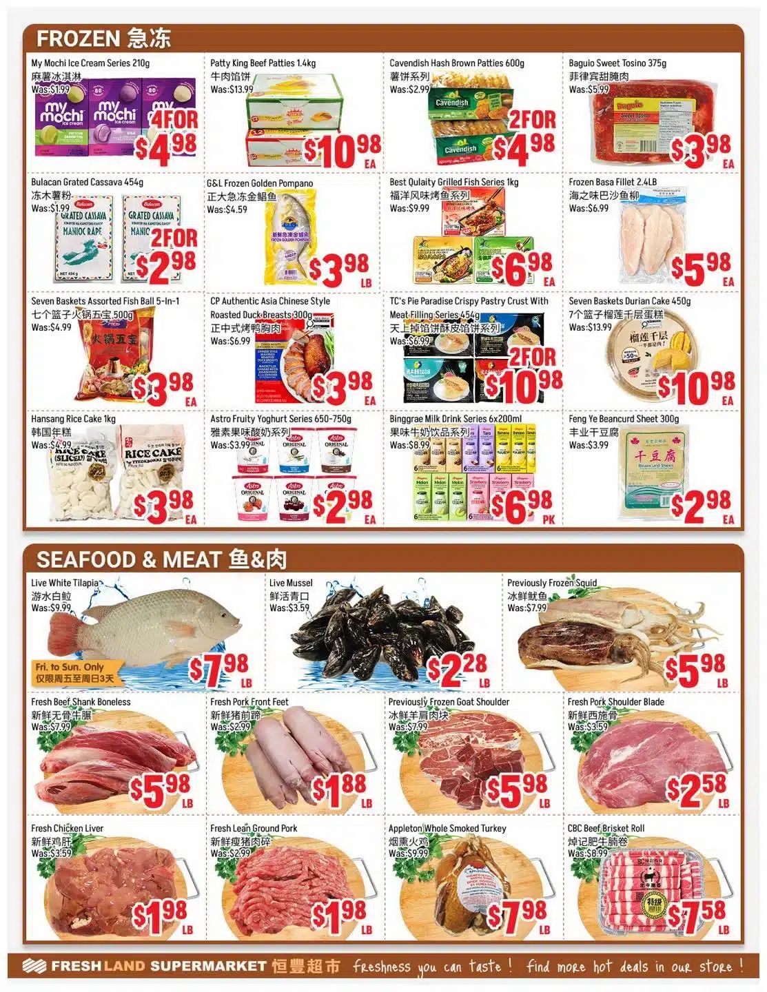 FreshLand Supermarket Flyer October 2 to 8