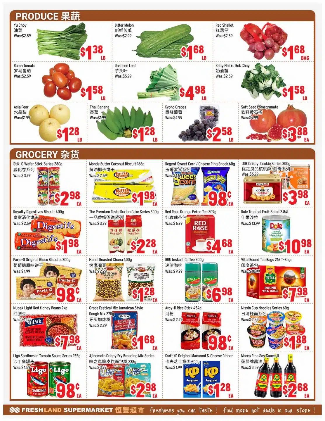 FreshLand Supermarket Flyer October 2 to 8