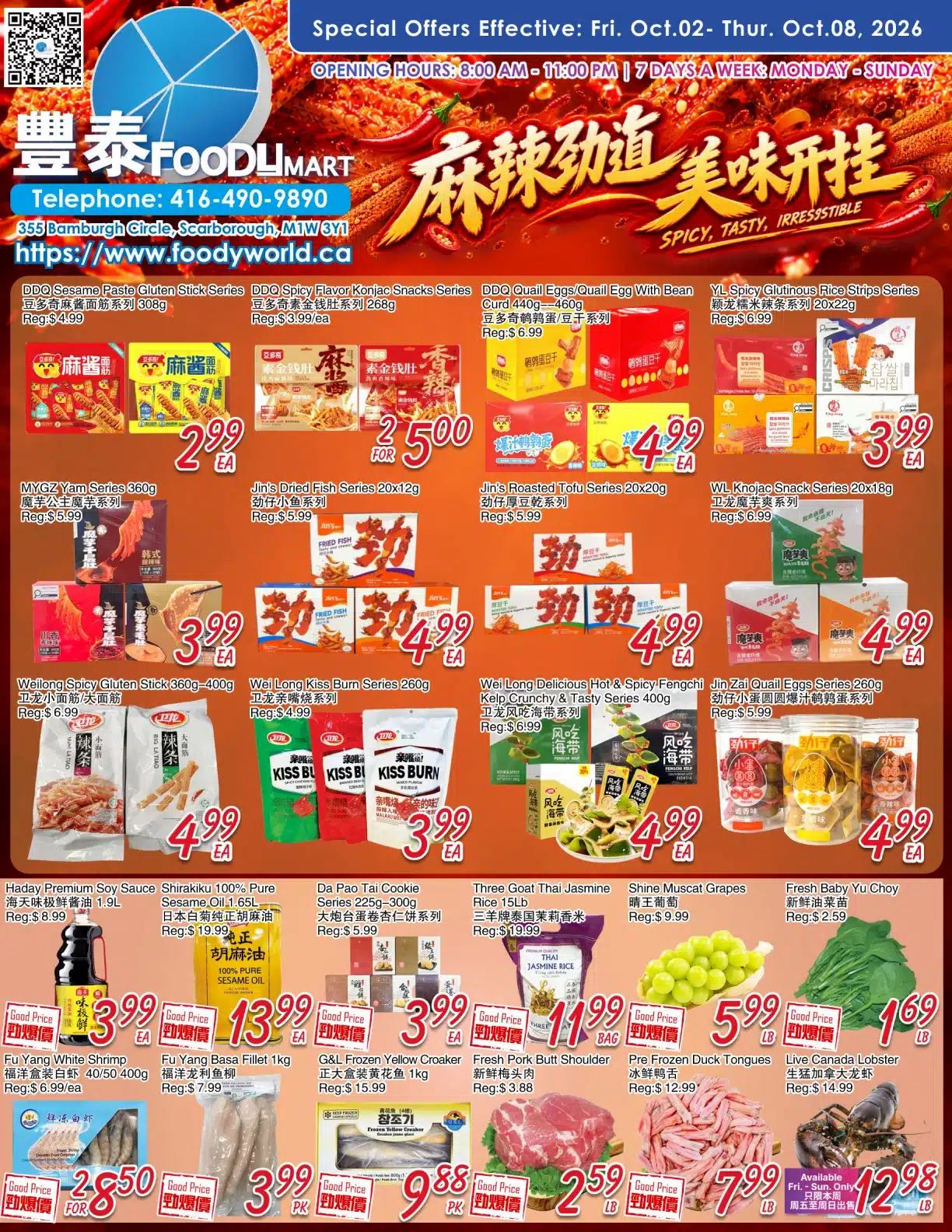 FoodyMart (Warden) Flyer October 2 to 8