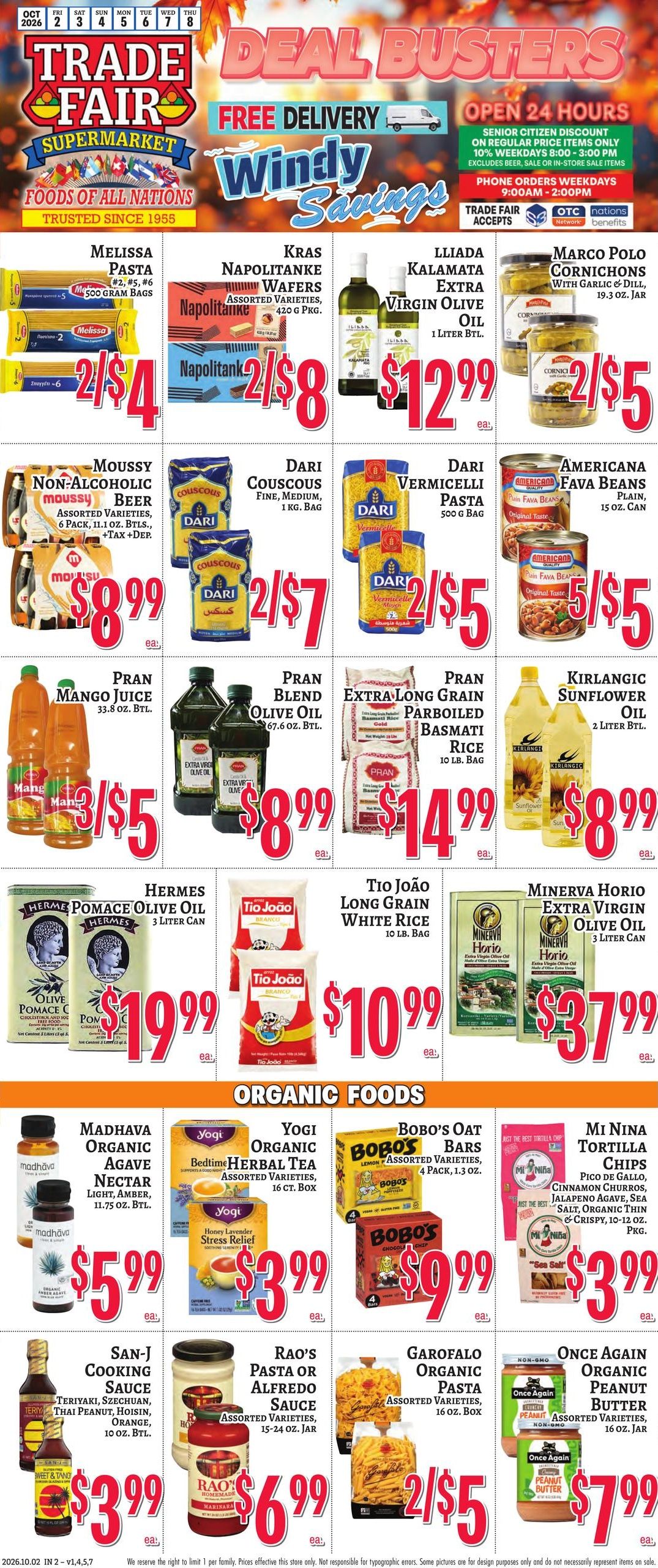 Trade Fair Supermarket Weekly Ad October 2 - 8, 2026