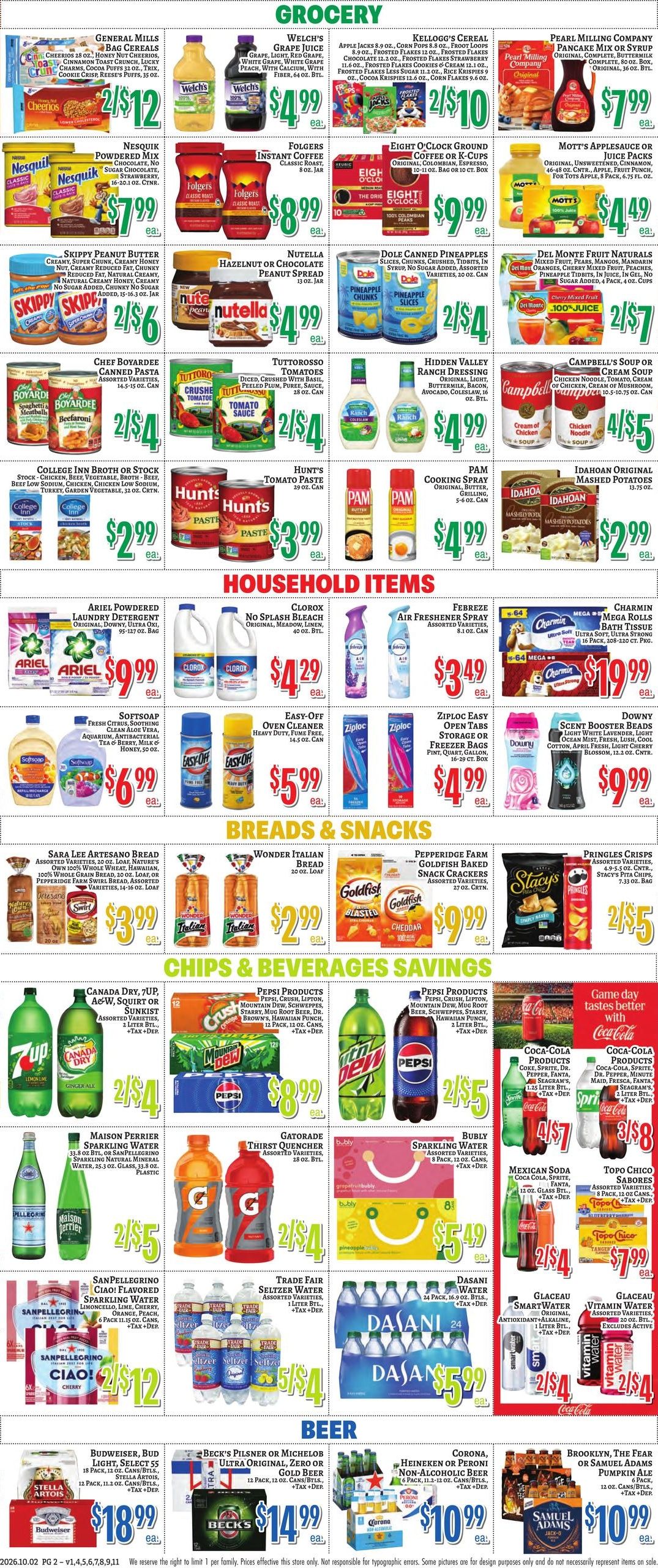 Trade Fair Supermarket Weekly Ad October 2 - 8, 2026