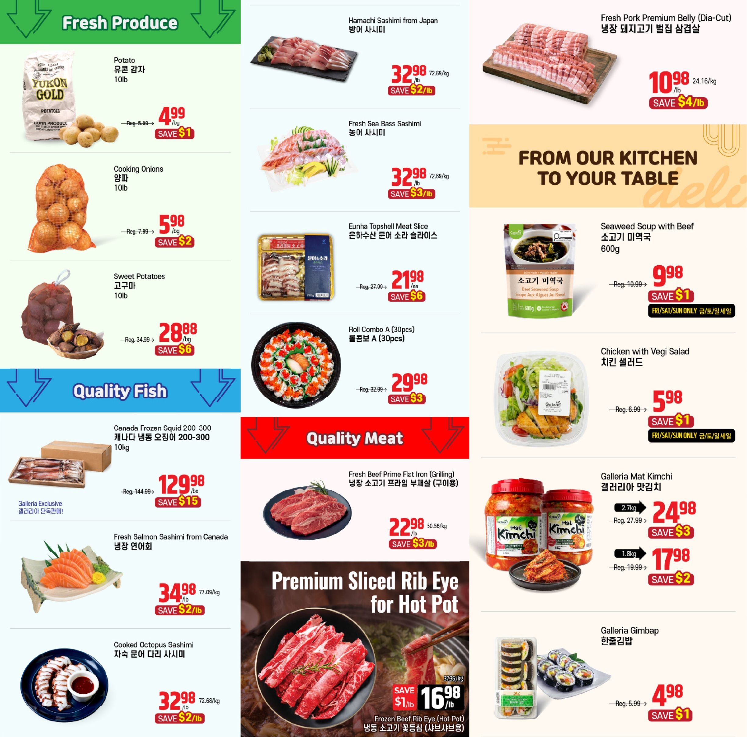 Galleria Supermarket Flyer October 2 to 8