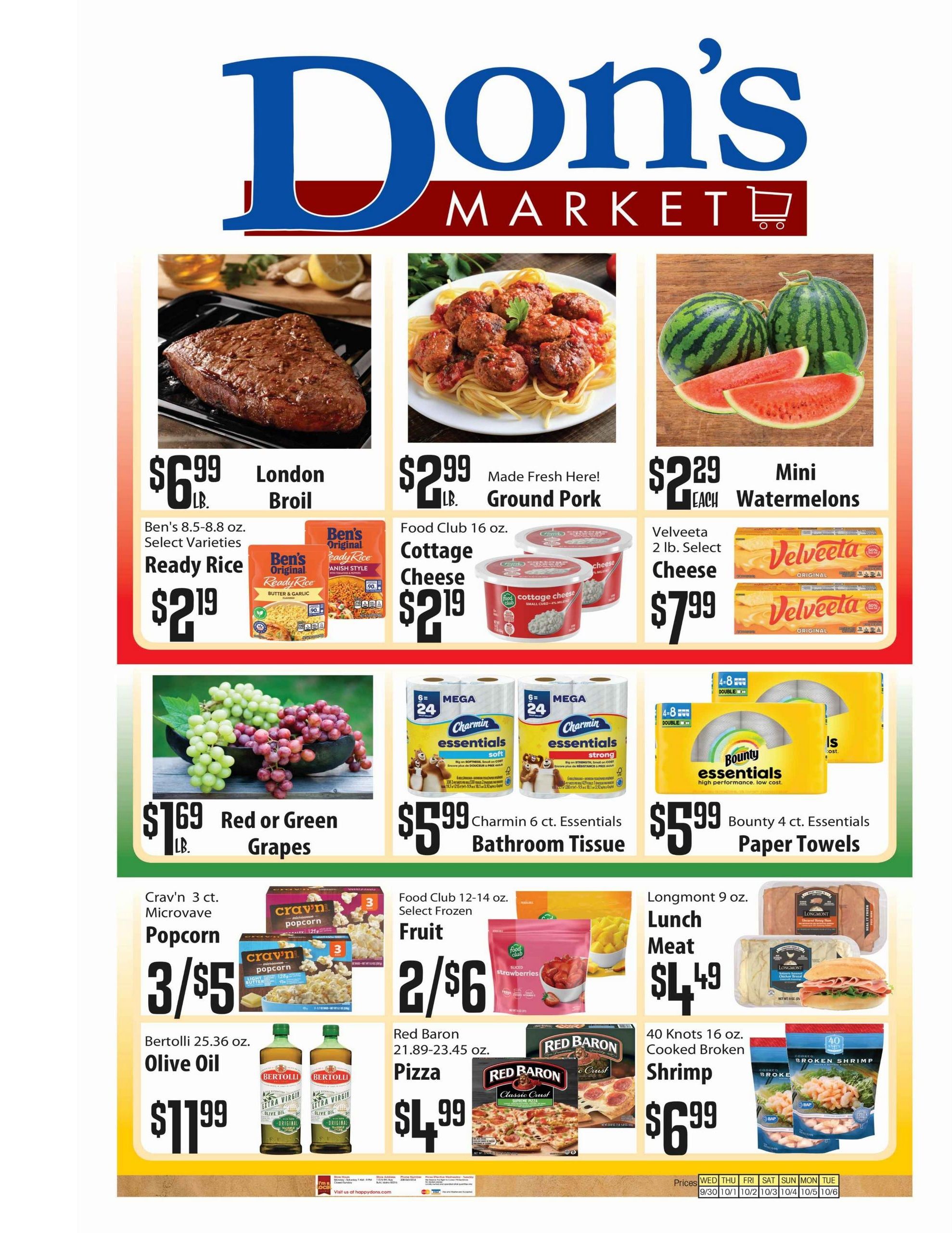 Don's Market Weekly Ad September 30 - October 6, 2026