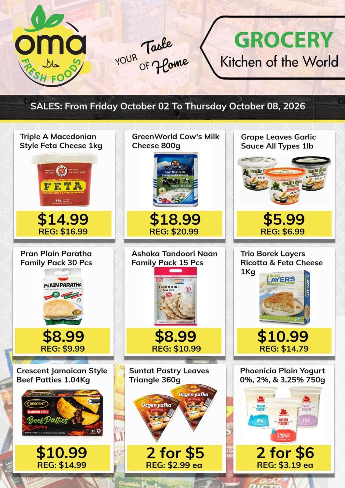 Oma Fresh Foods Flyer October 2 to 8