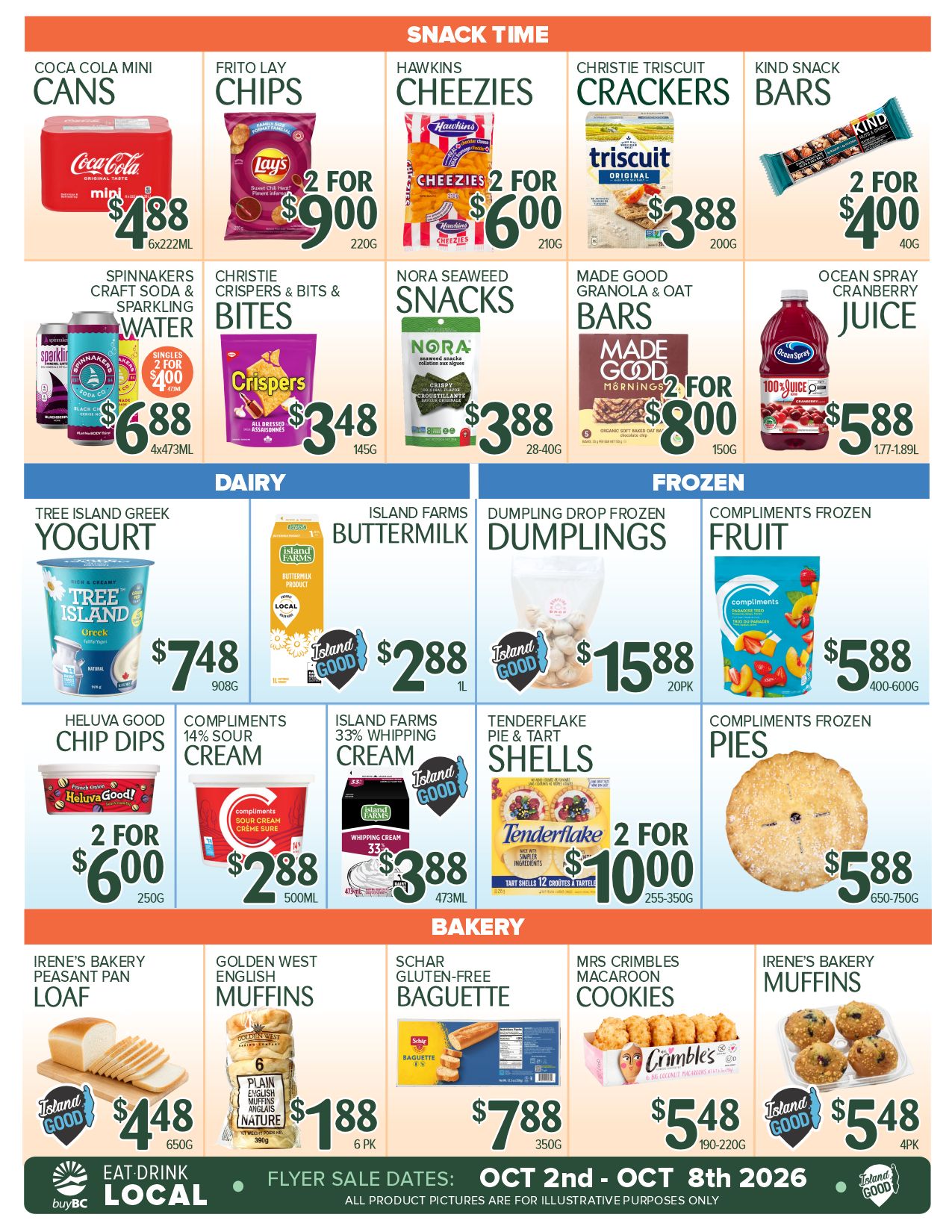 Urban Grocer Flyer October 2 to 8