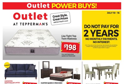 Outlet at Tepperman's Flyer July 10 to 16